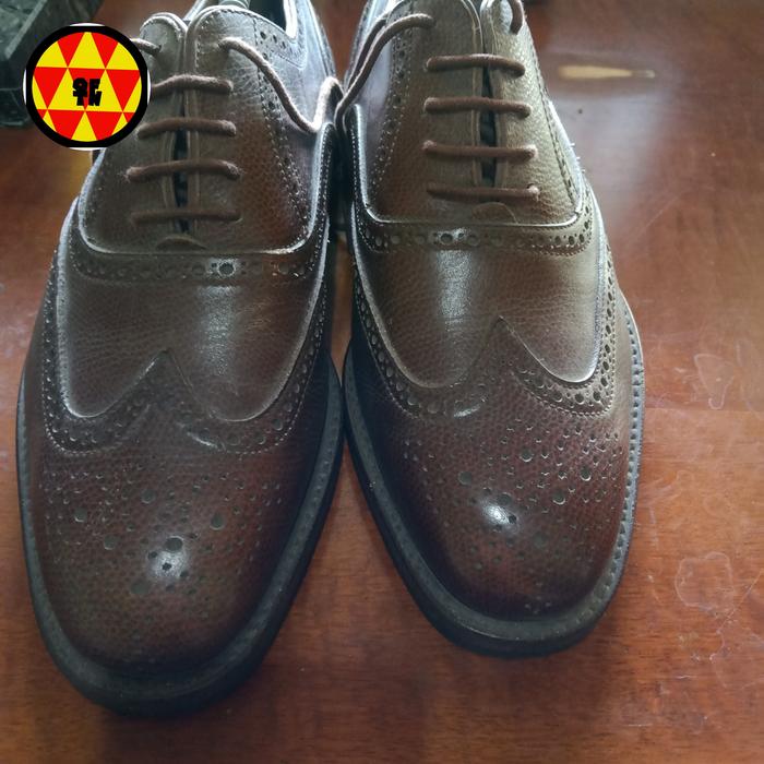 Gambar Preloved Sepatu Bruno Magli Wingtip Mocca Brown size 40 dari OFTN Shop undefined Tokopedia