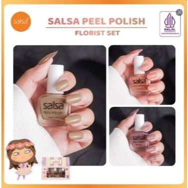Gambar [DIJUAL PER KOTAK ISI 3 WARNA] KUTEK SALSA PEEL POLISH NAIL ART - florist set dari kartikabeauty undefined Tokopedia