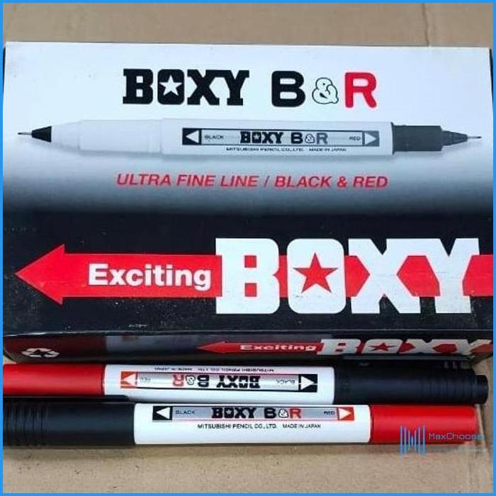 Gambar MaxChoose- Pulpen 2 Warna (Merah dan Hitam) Boxy B&R (1 Lsn / 12 Pcs) dari MaxChoose undefined Tokopedia