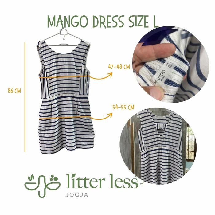 Gambar Second hand BRAND DRESS ORIGINAL MANGO ZARA ETC. Original dress bekas pemakaian pribadi - Putih dari Litterless Jogja undefined Tokopedia