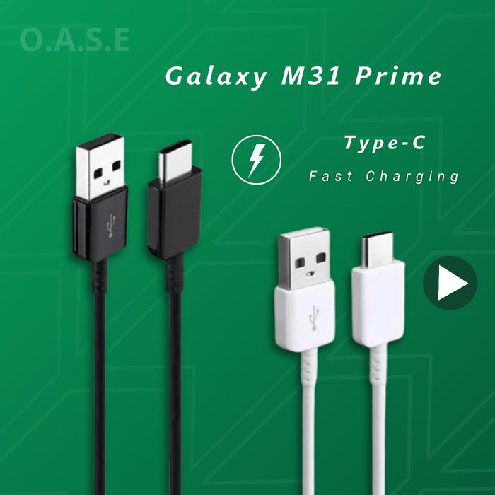Kabel Data Samsung Galaxy M31 Prime USB Type C Fast Charging Hitam