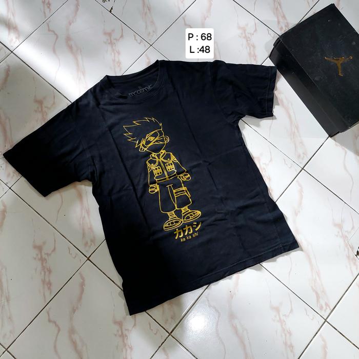 Gambar MR COMIC Anime Clothes Original Baju Kaos Naruto Kakashi Ninja Preloved Bekas Second not Uniqlo dari Dokugane undefined Tokopedia
