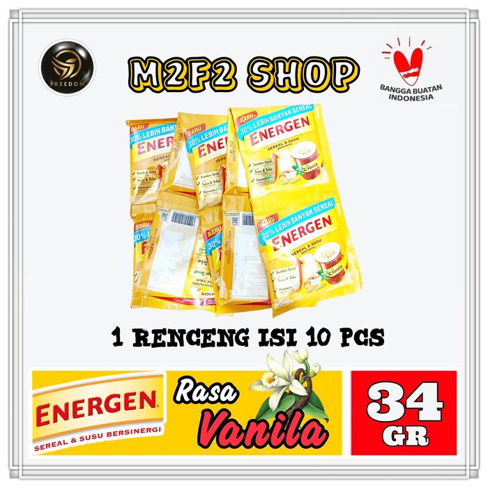Gambar Energen Sereal dan Susu Berenergi Rasa Vanilla 32 gr (Harga Renceng) dari M2F2 Shop - Paseban undefined Tokopedia