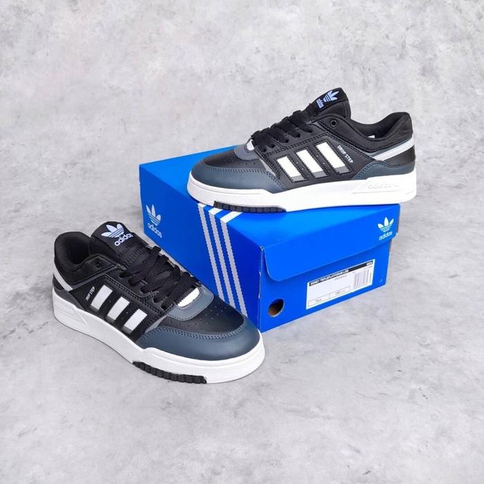 Sepatu Adidas Drop Step Low Black Grey White Bnib 42
