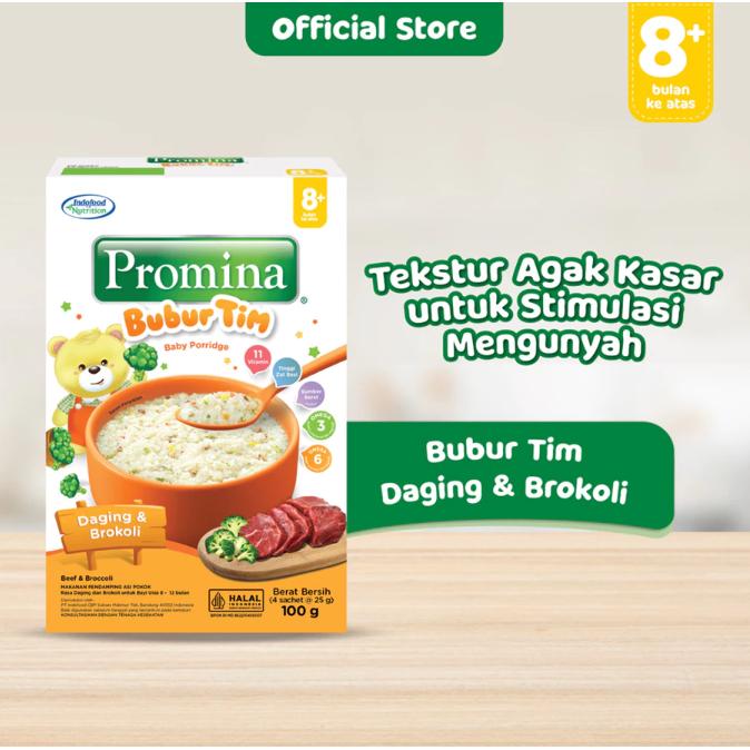 Gambar Promina 8+ Bubur Tim Daging Brokoli 100 gr dari anakpedia undefined Tokopedia