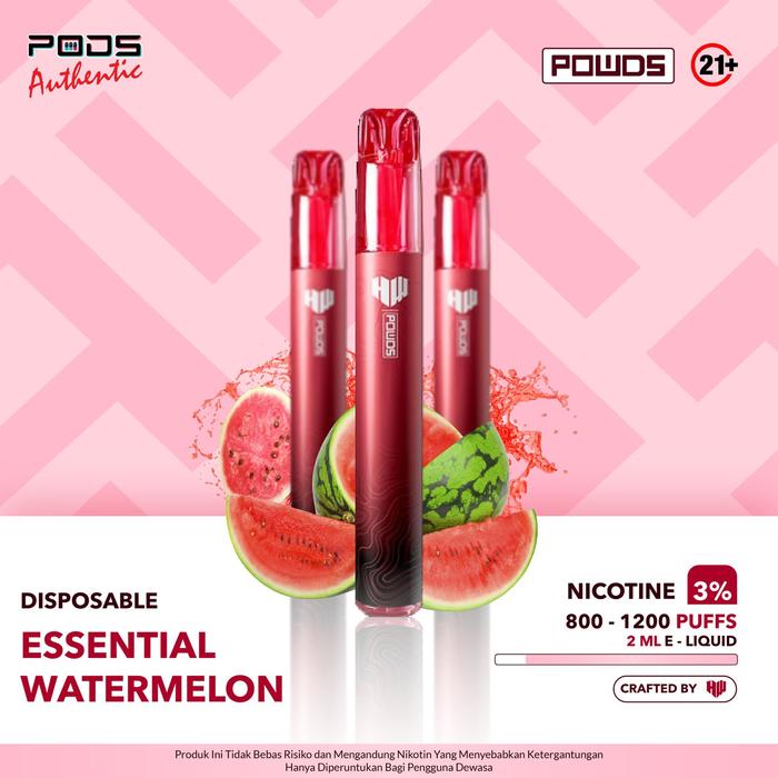 Gambar POD HW POWDS ESSENTIAL DISPOSABLE - ALL FLAVOURS - WATERMELON dari PODS Authentic Antasari undefined Tokopedia