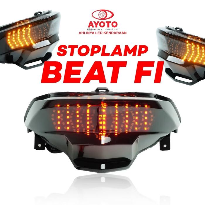 Gambar AYOTO STOPLAMP BEAT FI FULL SET LED 10 MODE LAMPU SEIN SMOOTH RUNNING PNP MUDAH PASANG SIAP BELANJA AHLIYNA LED KENDARAAN - BEAT FI dari All mart88 undefined Tokopedia