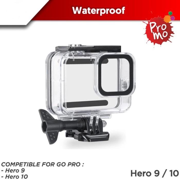 Case Waterproof Gopro Hero 10 Housing Underwater Gopro hero10 hero9 di  Canoneos Tokopedia