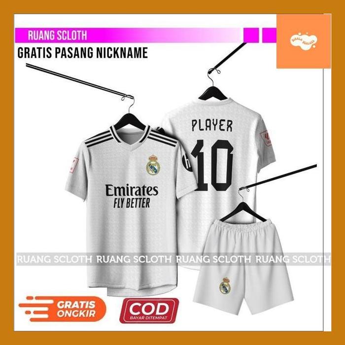 Gambar DIKAL- JERSEY REAL MADRID HOME TERBARU 2024 GRATIS PASANG NAMA DAN NOMOR PUNGGUNG - Atasan Anak, S dari Dikala_Salasa undefined Tokopedia