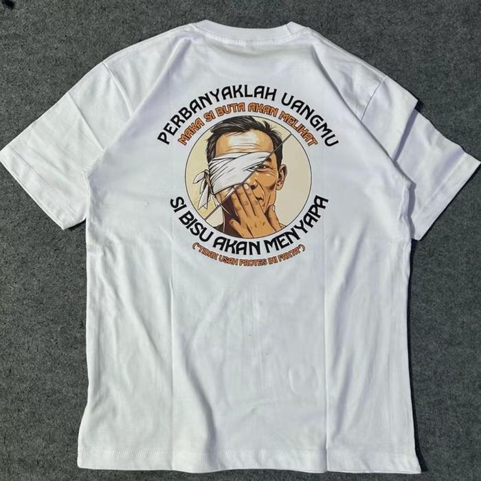 Gambar KAOS KATA PERBANYAK UANGMU KAOS DISTRO - Putih, XXL dari ONLEN KAOS undefined 4 Tokopedia