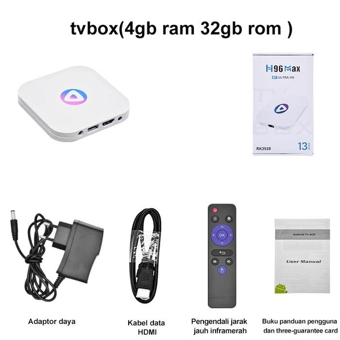 Gambar Android Tv Box 8K 4GB Rom 32GB Rom Tv Box Android 13 WIFI Bluetooth Smart Tv Box Ultra HD - 4G+32G dari Etinawa Official undefined Tokopedia