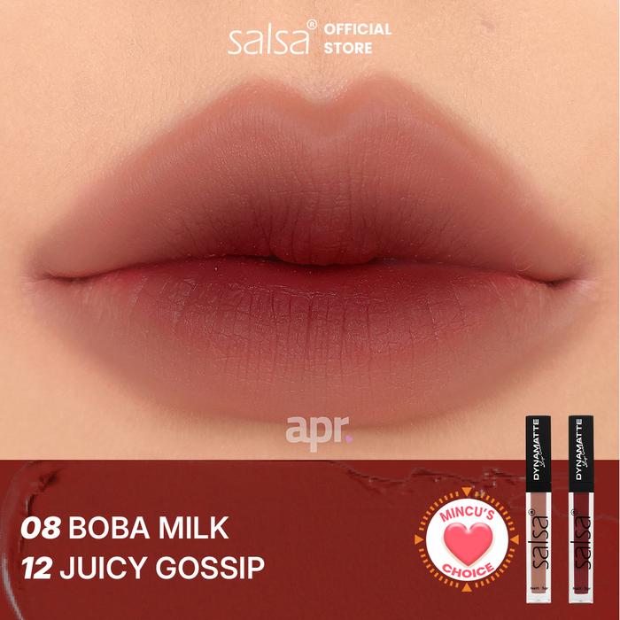 Gambar [BUY 1 GET 2] Dynamatte Lip Cream Ombre Edition - Lipcream | Matte Lipstick | Lipstik Matte - No. 8 & 12 dari Salsa Cosmetic undefined Tokopedia