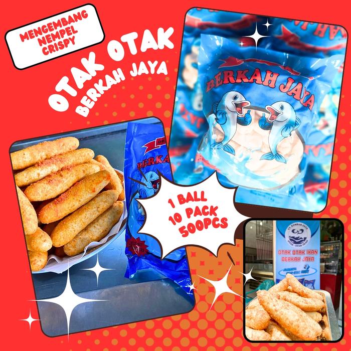 Gambar otak otak berkah jaya Per Ball kiloan isi 10 pack 500pcs mengembang Nempel Crispy fresh langsung dari pabriknya dari Niza Jaya Distributor undefined Tokopedia