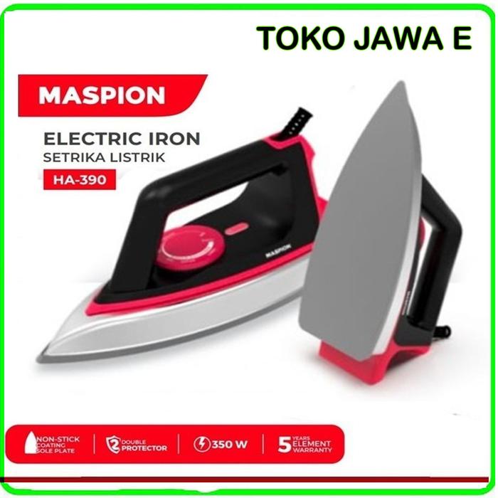 Gambar SETRIKA MASPION HA 390/SETRIKA MASPION HA 390 Model Clasic Terbaru - HA 390 dari TOKO JAWA ELECTRIK undefined Tokopedia