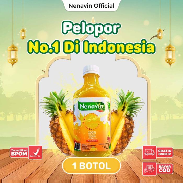 Gambar Cuka Nanas Nenavin Atasi Gula Darah 100% Halal Bpom Original - 1 Botol dari Nenavin Cuka Nanas undefined Tokopedia