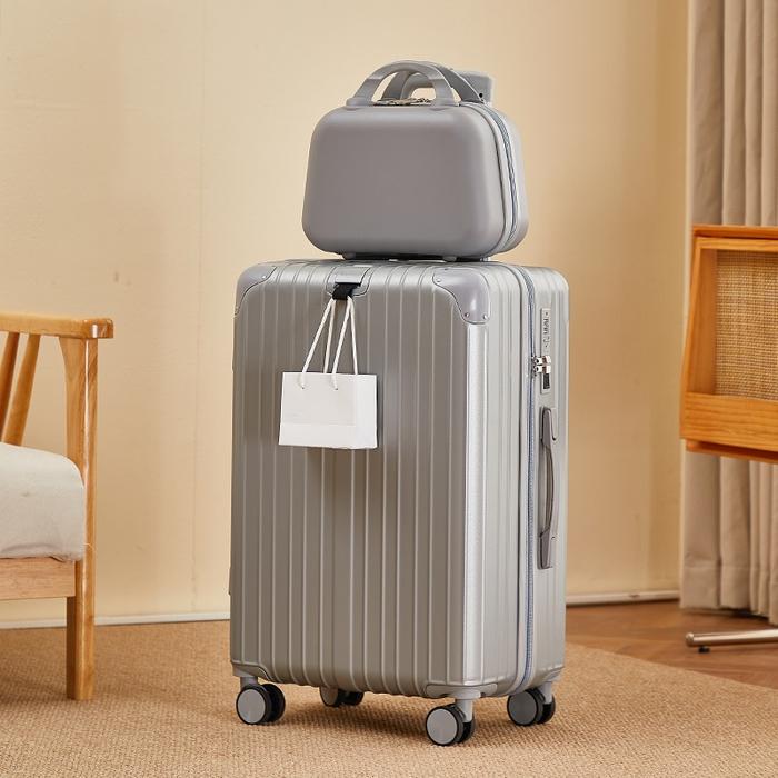 Gambar LAOSHIDAISHU A973 Koper 2 in 1 koper 24 inch 22 inch Kabin Bagasi tas - Silver, 20 Inchi dari laoshidaishu undefined Tokopedia