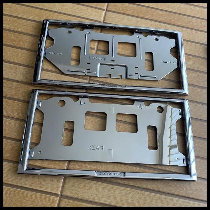 Gambar Plat Mobil Frame Plat Nomor Jdm Honda Original Best Quality - Chrome 1set dari blotongg undefined Tokopedia