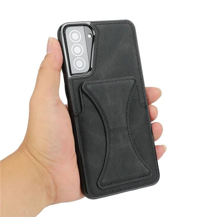 Gambar Case Samsung S22 S22 Plus S22 Ultra Standing Card Slot Leather - Hitam, Sam. S22 Plus dari Case.Shop undefined Tokopedia