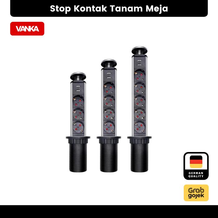 Gambar Stop Kontak Tanam Meja Meeting Pop Up Colokan Listrik 3 4 6 Socket USB - 4 Port dari Vanka Indonesia undefined Tokopedia