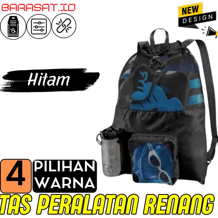 Gambar Tas Baju Basah Fin Bag Swim Suit Kantong Renang Untuk Membawa Peralatan Perlengkapan Olahraga Air - Hitam dari Bamboo Market Store undefined Tokopedia