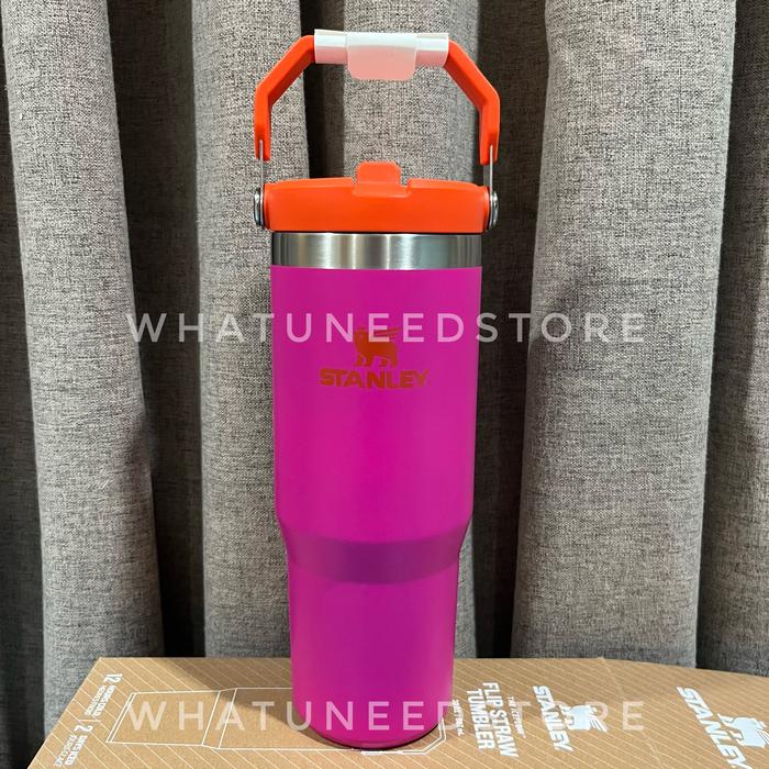 Gambar Tumbler Stanley Classic IceFlow Flip Straw 30oz ORIGINAL - Vivid Violet dari Whatuneedstore undefined Tokopedia