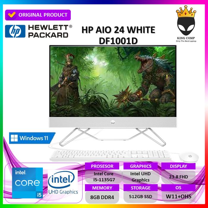 Promo HP PC AIO ALL IN ONE 24 i5 1135G7 8GB 512GB IPS