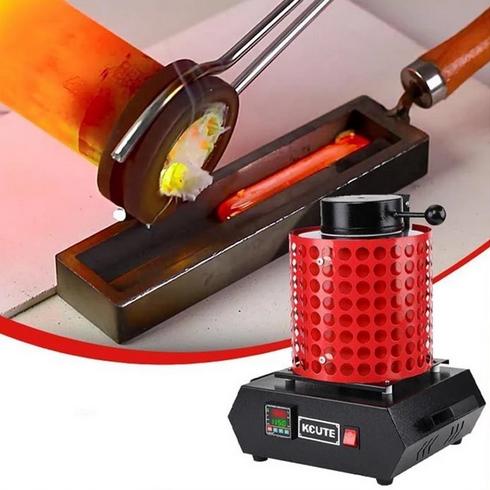 Gambar Mesin Tungku Peleburan Emas Logam Digital Listrik 220V / Mesin Lebur Logam Emas / Electric Melting Furnace dari Foxgo ID undefined Tokopedia