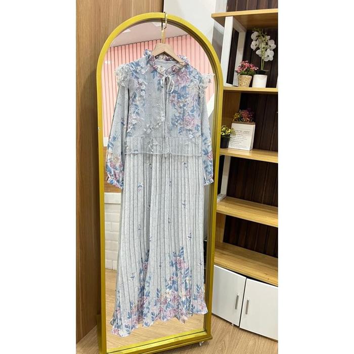 Gambar Fatunhijabs - Zeana maxi Dress - SAGE 03 dari ShopNesiya undefined 4 Tokopedia