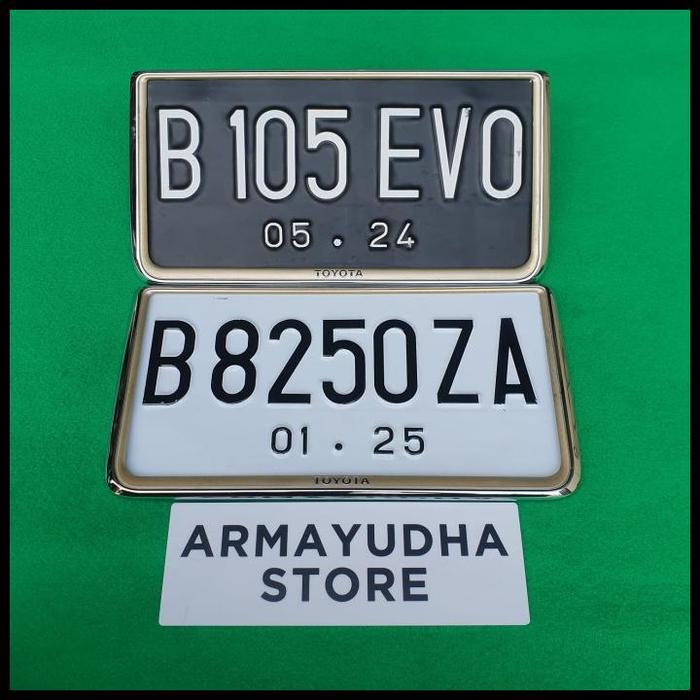 Gambar Plat Mobil Frame Plat Jdm Toyota Chrome Original Japan Starlet Corolla Dll Original Best Quality - Plat Only dari blotongg undefined Tokopedia