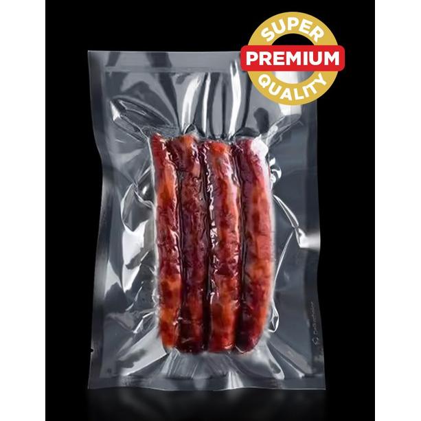 Gambar (PACK) Plastik Vacuum Bag POLOS EMBOSS Vacum Vakum Sealer Makanan DELKOCHOICE - RETORT POLOS, 14x16cm dari kilat packing undefined Tokopedia