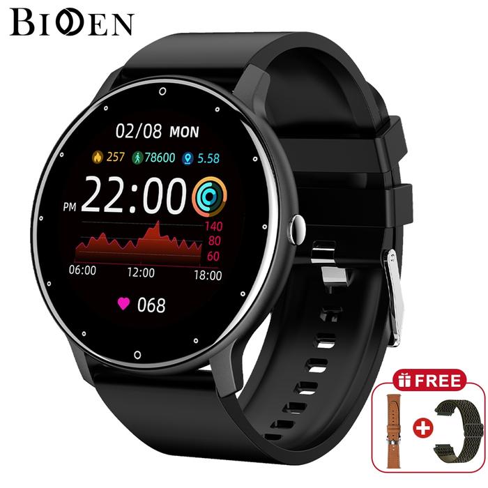 Gambar BIDEN Smart Watch Pria Full Touch Screen Phone Call Wireless Charge - black-g dari biden watch ID undefined Tokopedia