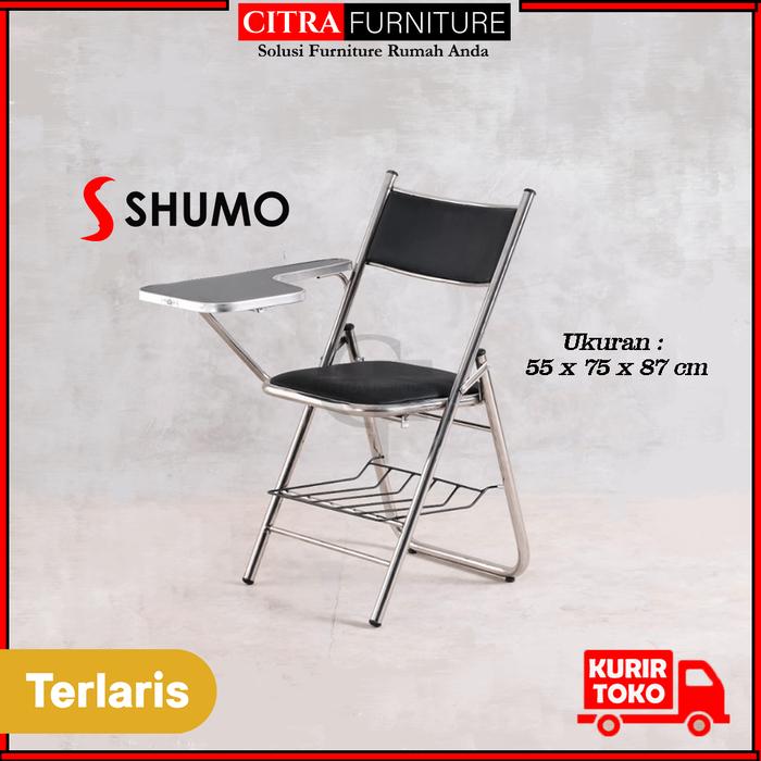 Gambar SHUMO Kursi Kuliah Lipat Nagoya Series | Bangku Sekolah Lipat - Hitam dari Citra furniture undefined Tokopedia