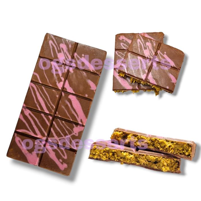 Gambar Chocolate / coklat kunafa/knafeh/kunafe/kacanng pista/ Pistachio Dubai - Big dari Organicpureandnatural undefined Tokopedia