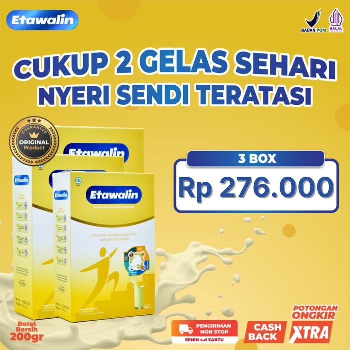 Gambar Etawalin Susu Etawa Atasi Nyeri Tulang dan Sendi Paket 3 Box dari Official Shop Etawalin undefined Tokopedia