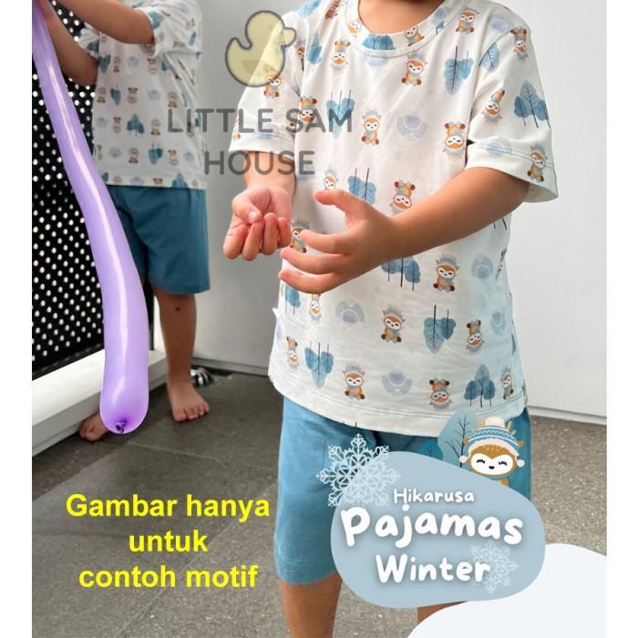 Gambar Hikarusa Short Sleeve Long Pant Set Baju Bayi Anak Tencel Hikaru - forest deer, M dari KDS Fashion undefined Tokopedia