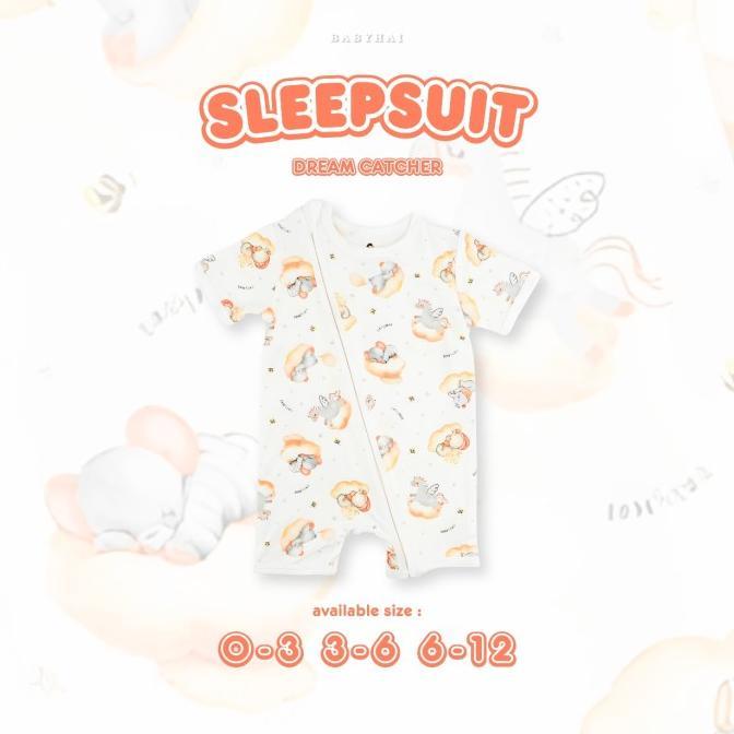 Gambar BABY HAI Short Sleeve Tencel - Sleepsuit Setelan Pendek - Dream Catcher, 0-3 dari Magtimate52 undefined Tokopedia
