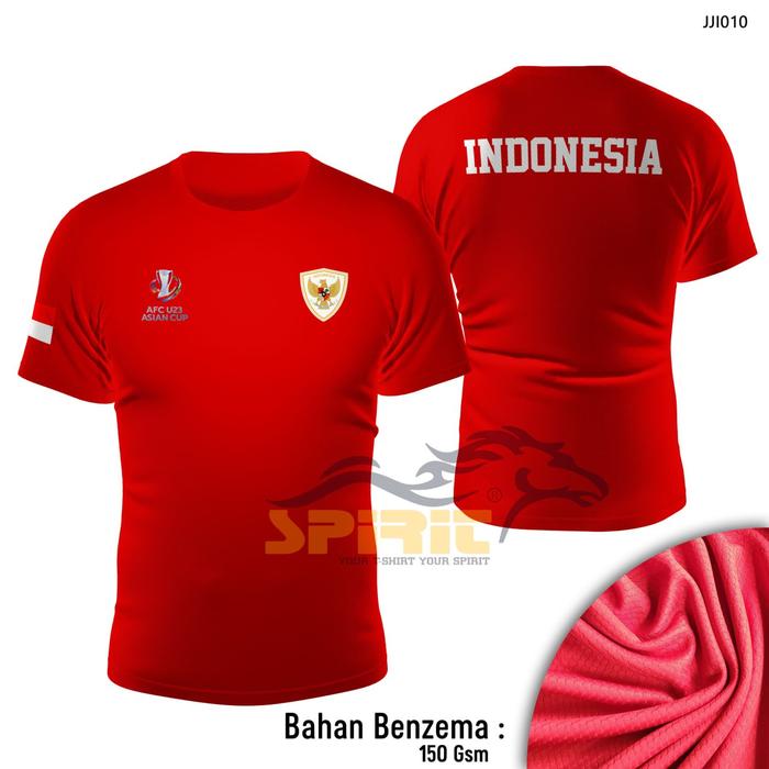 Gambar Baju Kaos Bola Timnas Indonesia Terbaru Nyaman Kuat dan Elegan Bahan Jersey Benzema Premium - Merah, M dari Gudangkaos 3D4D undefined Tokopedia
