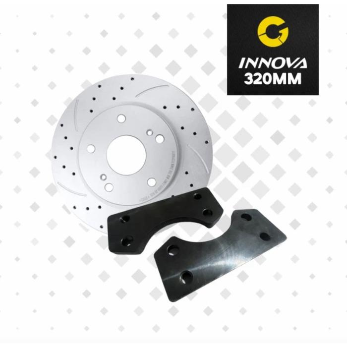 Jual Brake Disc Rotor Piring Rem Innova 320mm Original GAIA (+Bracket ...