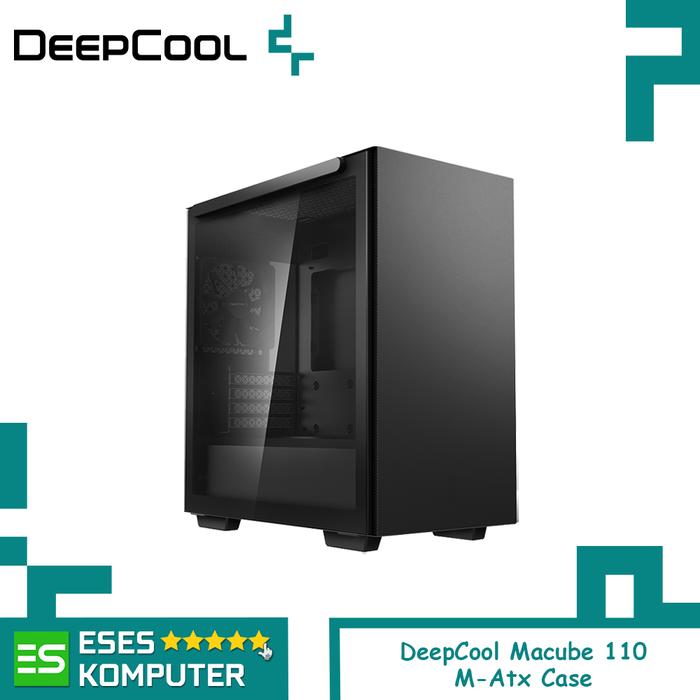 Gambar Case DeepCool MACUBE 110 Black / White | M-ATX Casing PC - Hitam dari ESES Komputer undefined Tokopedia
