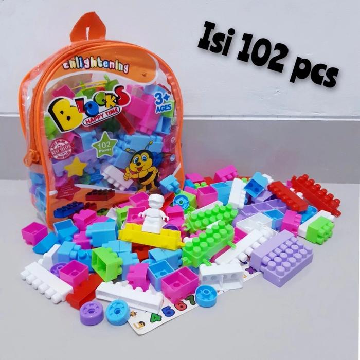 Gambar Mainan Block Isi 510 Pcs Edukatif - Brick Balok Susun Koleksi Anak Laki Laki Perempuan - isi 78 dari WA Toys undefined 4 Tokopedia