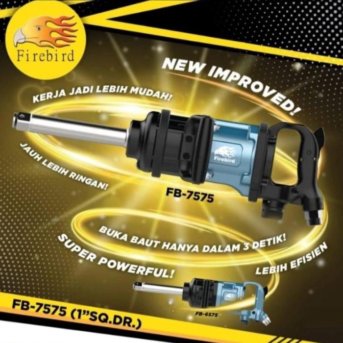 Gambar FIREBIRD FB-7575 Air Impact Wrench Alat Buka Ban Alat Berat Angin 1" dari Global Tehnik Mart undefined Tokopedia