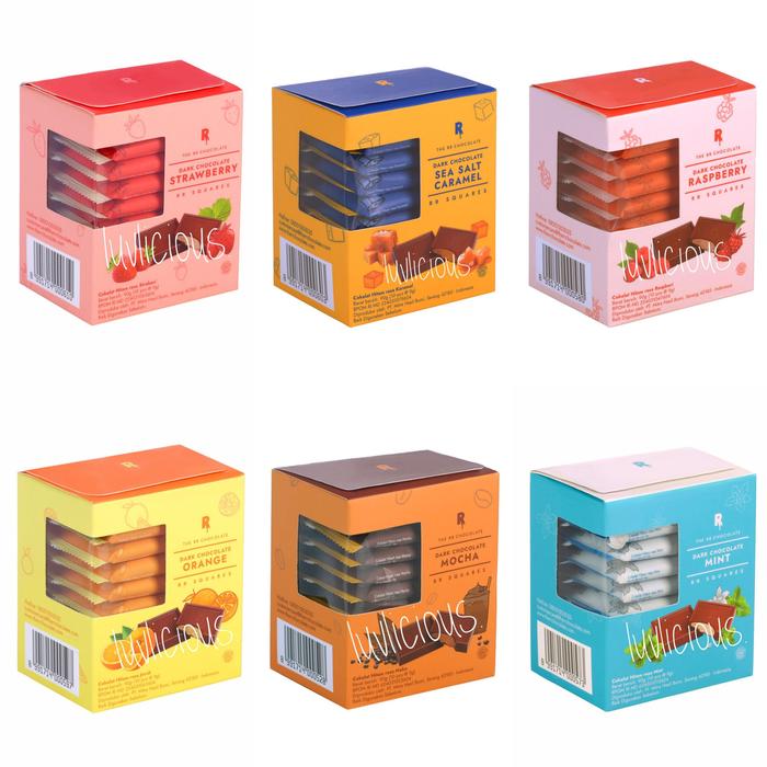 Gambar THE RR CHOCOLATE RR SQUARES DARK CHOCOLATE SQUARE COKLAT COKELAT HITAM - strawberry dari LUVLICIOUS undefined Tokopedia