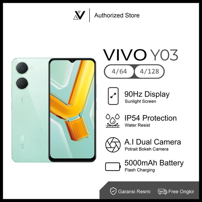 Gambar VIVO Y03 4/64 4/128Gb Garansi Resmi VIVO Indonesia - Hijau, 4/128 dari LANAVAPE Official undefined Tokopedia