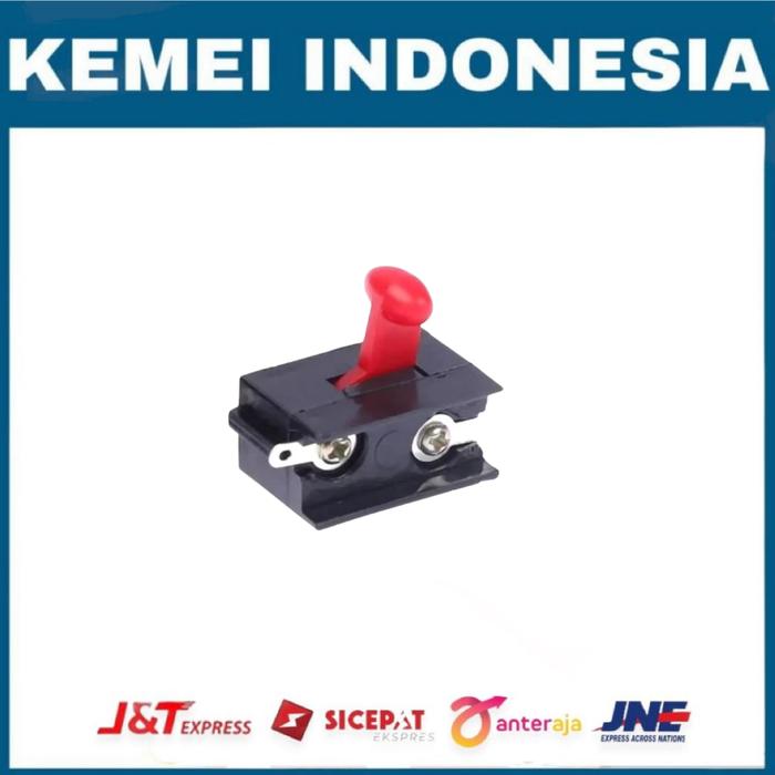 Gambar SAKLAR PENGGANTI KLIPPER KEMEI KEMEI 2600 809A/B DLL - Merah dari kemei indonesiaa undefined Tokopedia