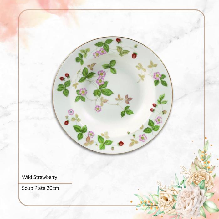 Gambar Wedgwood Wild Straberry - Soup Plate 20cm / Petal Tray - Soup Plate dari Homeware Collection undefined Tokopedia