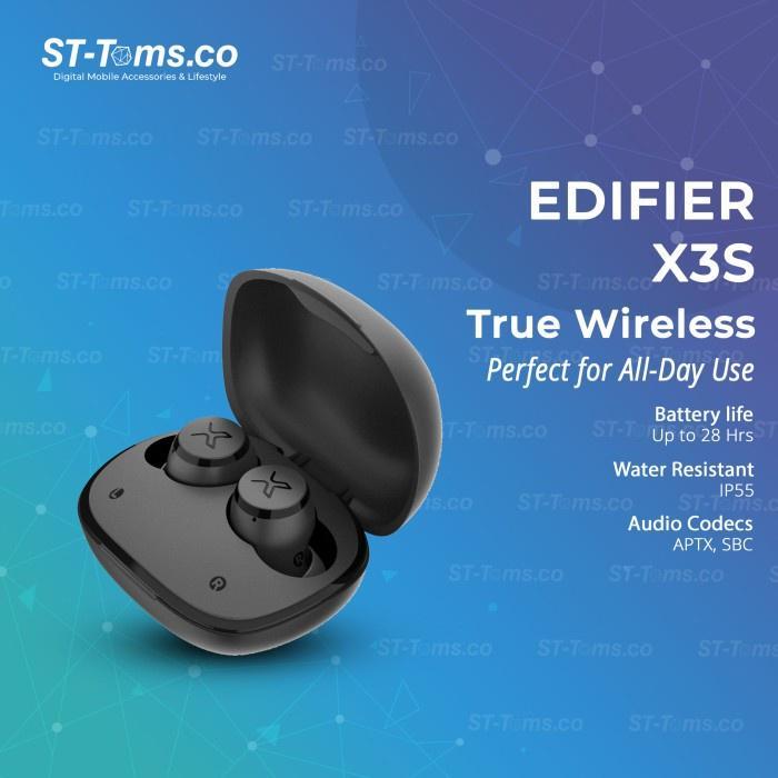 Gambar Edifier X3S True Wireless TWS Bluetooth 5.2 Qualcomm aptX ENC Calls - Black dari Earphone Wireless 54 undefined Tokopedia