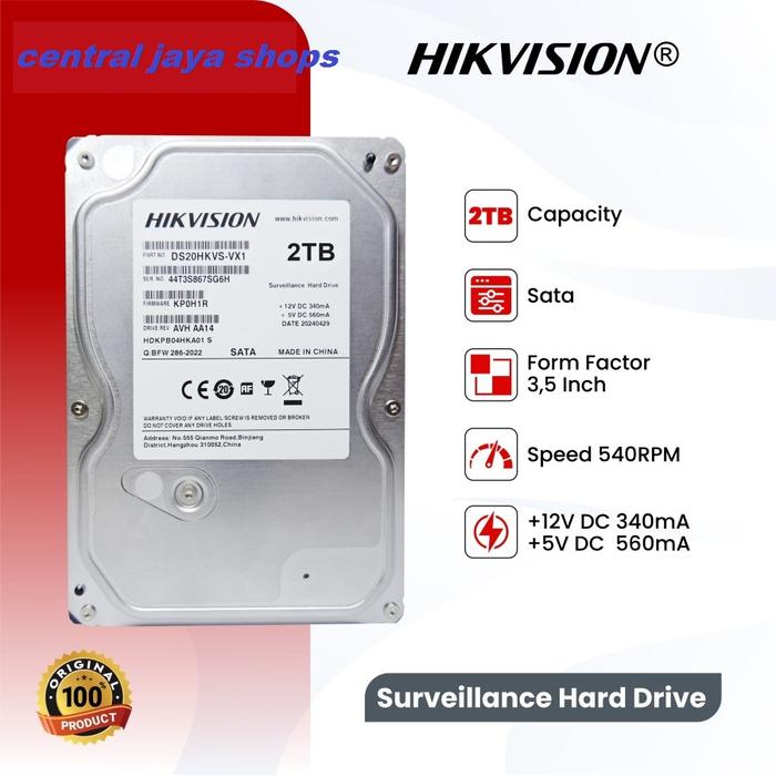 2tb Hard Disk Hikvision 2tb Dvr 2tb Seagate Surveillance Hdd Price