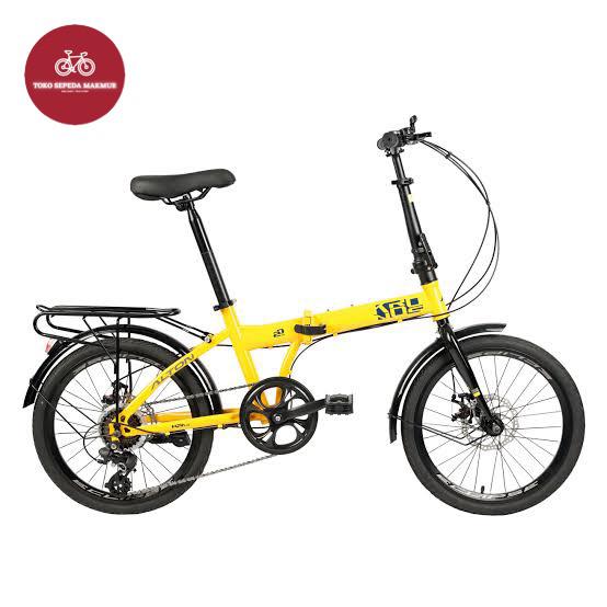 Gambar Sepeda Lipat Folding Bike Element Alton Kronos 1.0 20 inch - Kuning dari sepeda makmur_NEW undefined Tokopedia