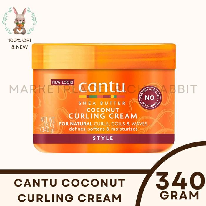 Gambar Cantu Shea Butter Coconut Curling Cream 340 gram - FULL SIZE dari Gantle Manno undefined Tokopedia