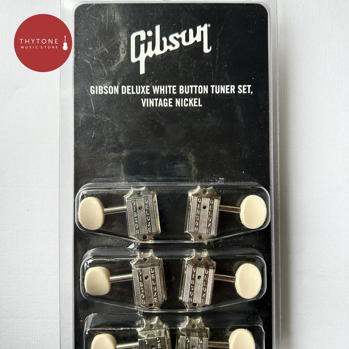ギター Gibson Deluxe White Button Tuner Set Accessories Deluxe White Button Tuner Set – Gibson